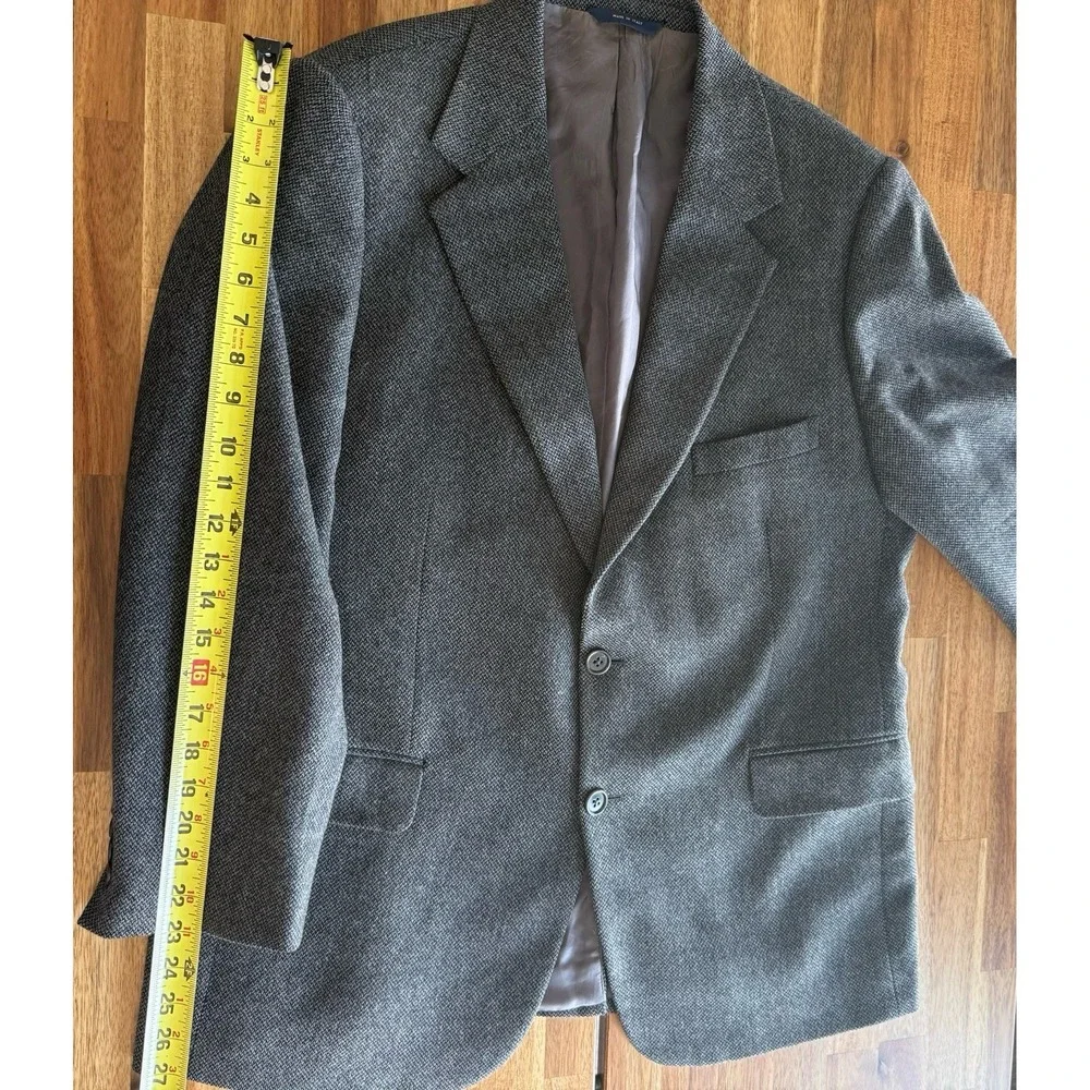 Brooks Brothers Blazer Mens 42R 100% Lambswool Sport Coat Made In Italy Luxury